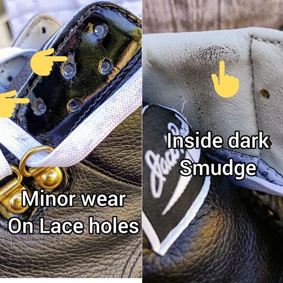 Converse Jack Purcell black/white leather high top - Picture 11 of 12